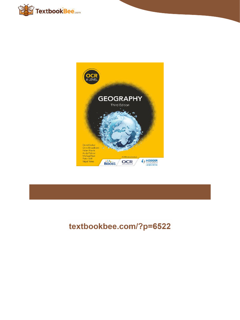 OCR A Level Geography Third Edition David Barker Ready To Read | PDF ...