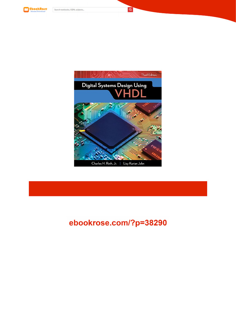 Digital Systems Design Using VHDL 3rd Edition Charles H. Roth ...