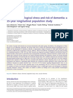 Brain: Midlife Psychological Stress and Risk of Dementia: A 35-Year Longitudinal Population Study