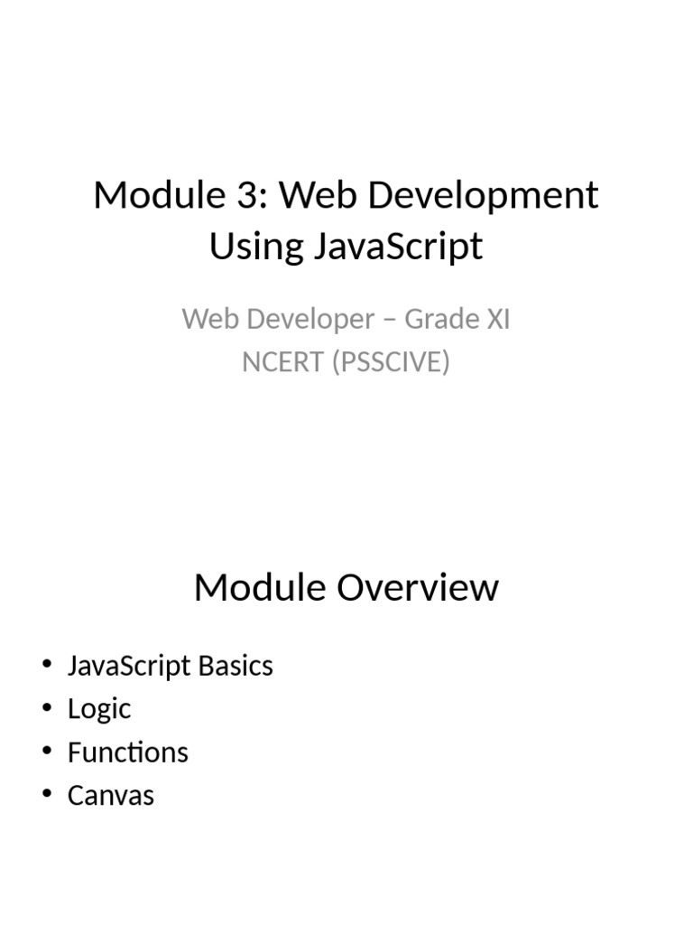 Module 3 JavaScript | PDF