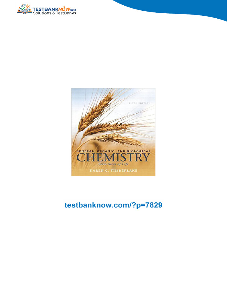 General Organic and Biological Chemistry Structures of Life 5th Edition ...