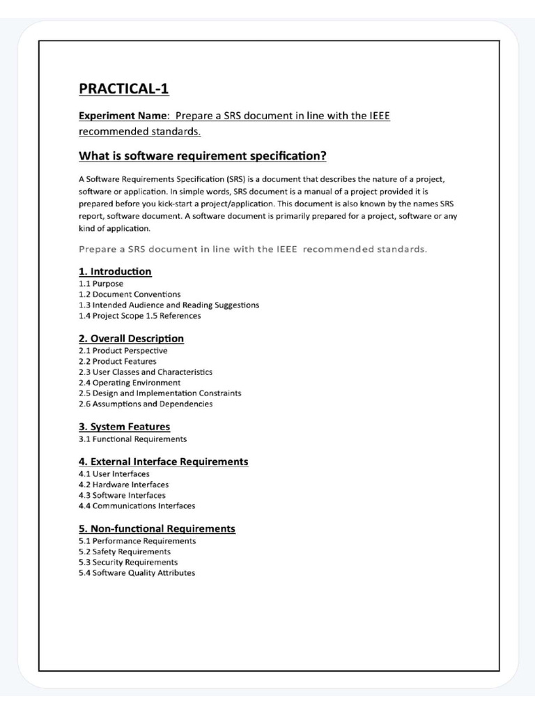 SE Practical File | PDF