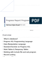 Progress Report Programming