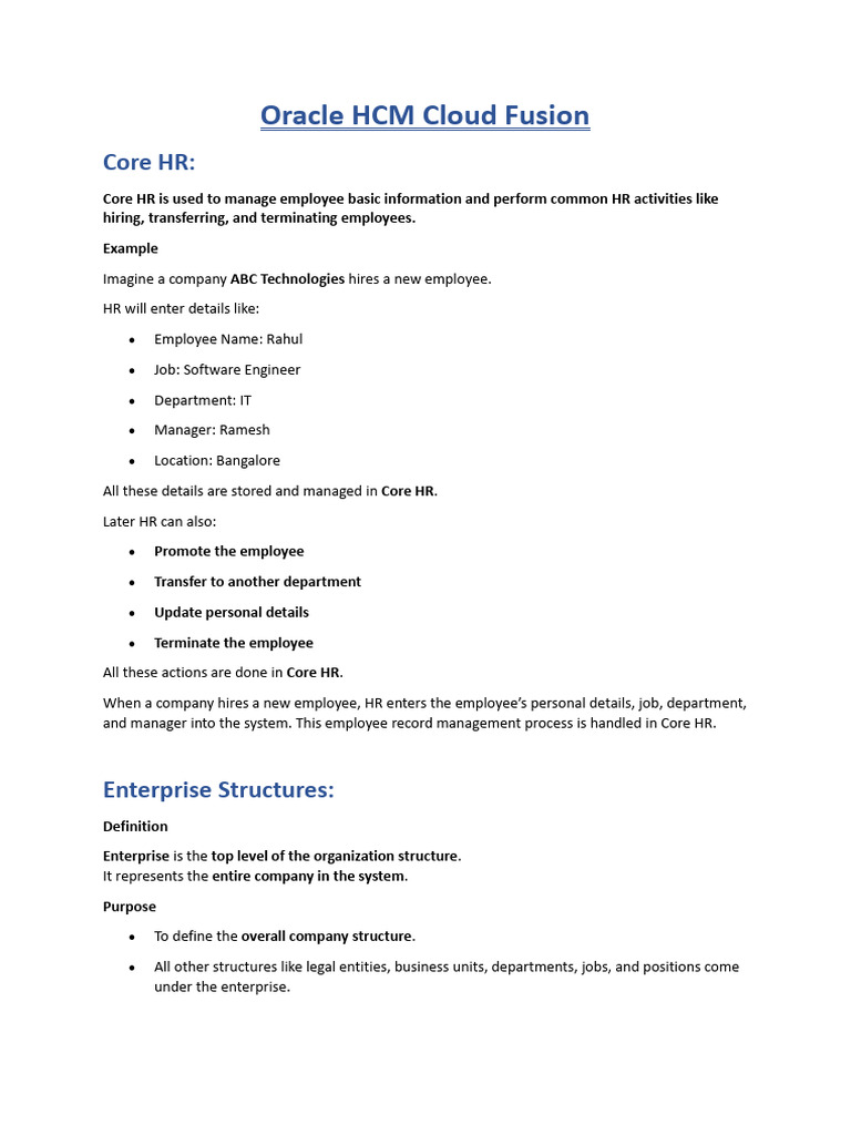 Core HR and HCM Life Cycle. | PDF | Talent Management | Employment