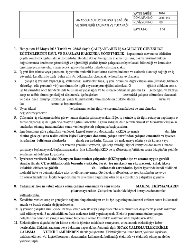 Isg Talimat | PDF