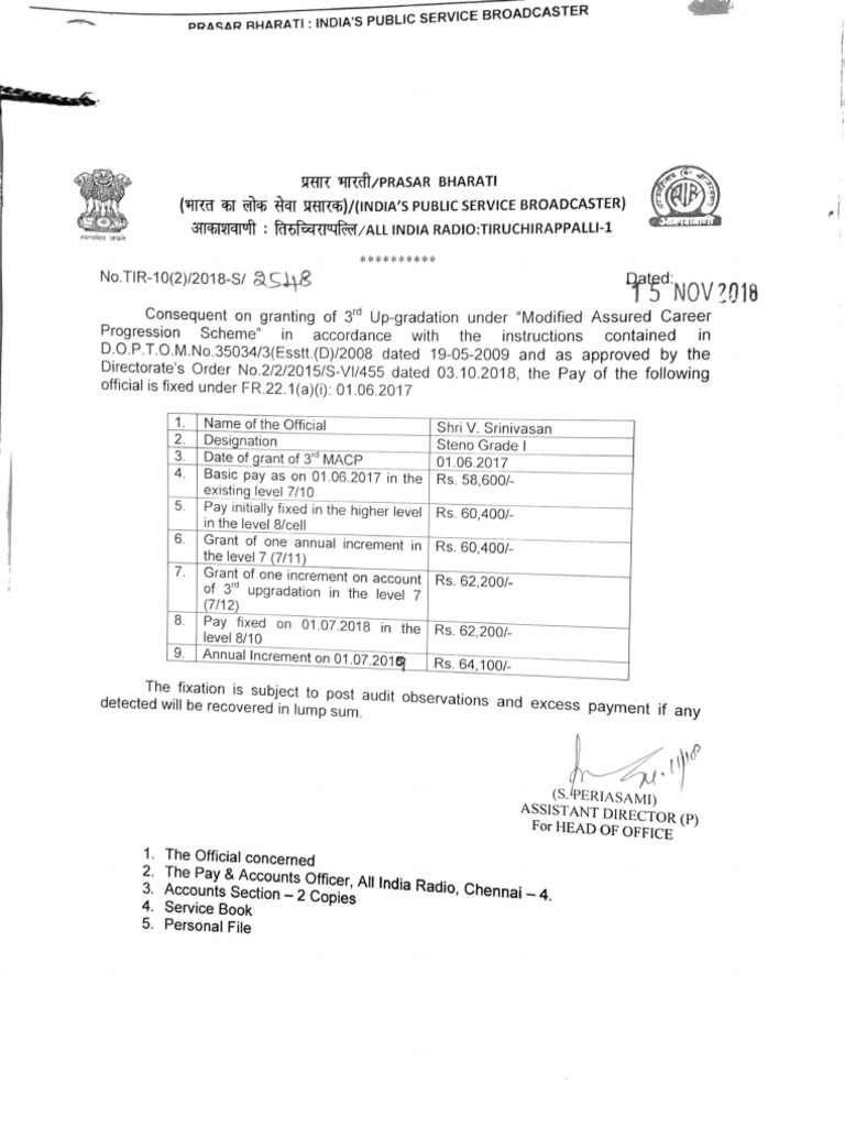 Grant of 3rd MACP | PDF