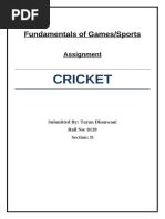 Junior Cricket Rules for Ages 9-11 | PDF | Cricket | Bowling (Cricket)
