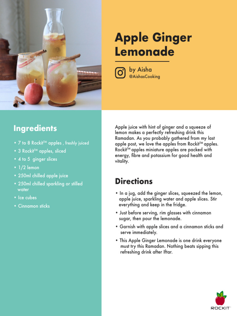 Apple Ginger Lemonade | PDF