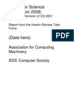 Computer Science Curriculum Update 2008
