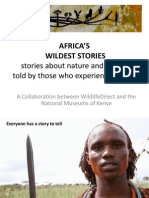AFRICA’S WILDEST STORIES presentation