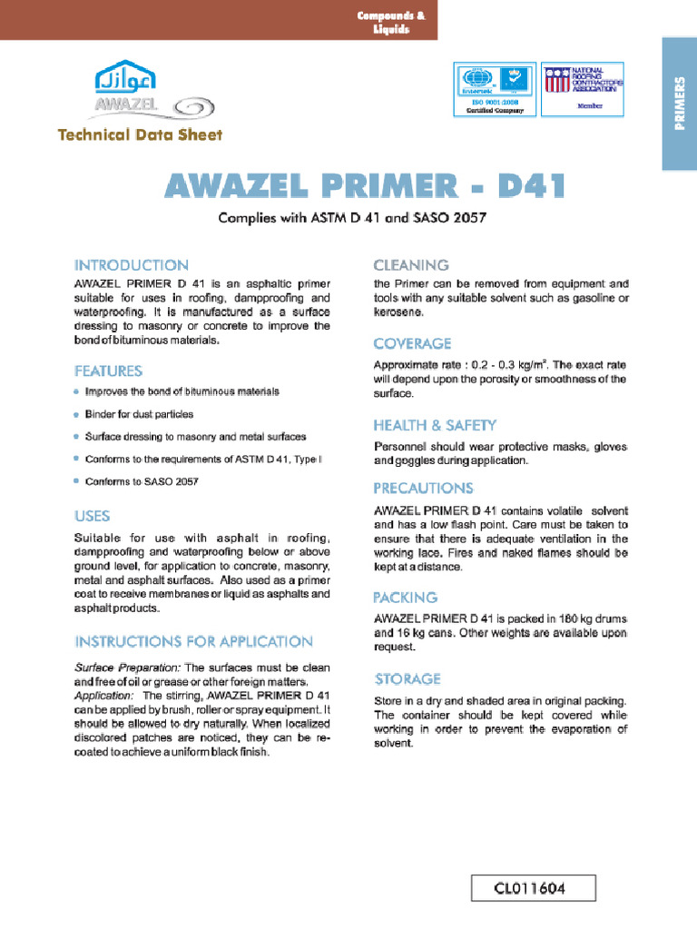 Primer Coating | PDF | Materials | Building Materials