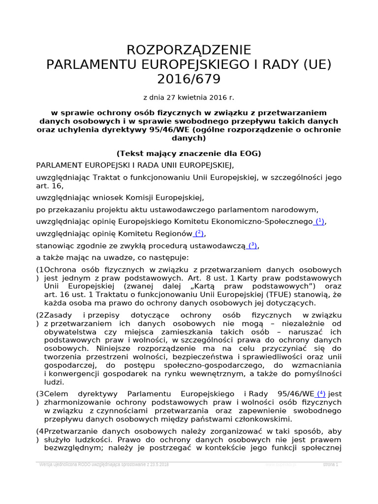 00 RODO Sledzenie Zmian | PDF