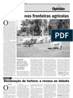 Fronteira Agrícola e Pecuária