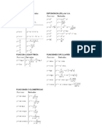 Tablas de Derivacion