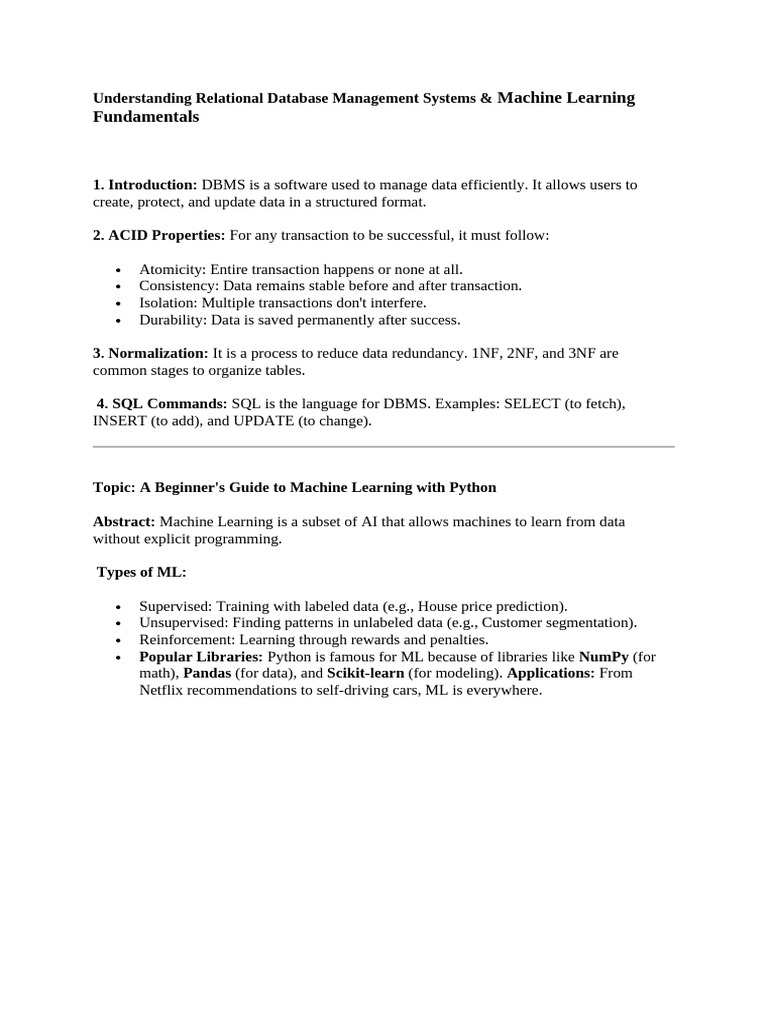 Understanding Relational Database Management Systems | PDF