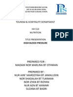 Tourism & Hospitality Department HH 514 Nutrition Title Presentation
