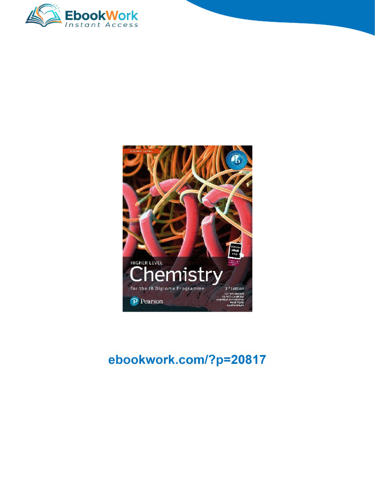 Chemistry for the IB Diploma Programme Higher level 3rd Edition Brown ...