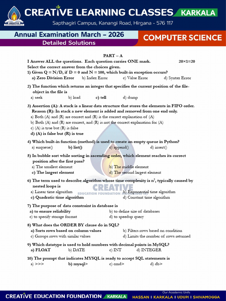 Computer Sceince | PDF | Queue (Abstract Data Type) | Computer Programming