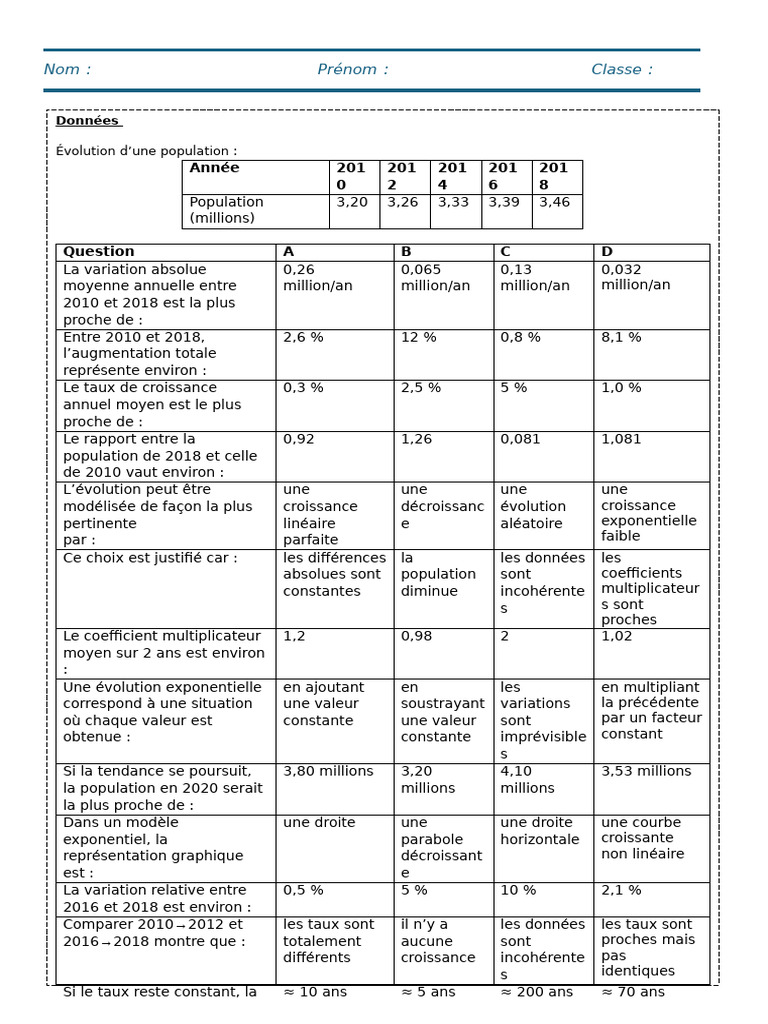 Evaluation QCM V2.d | PDF