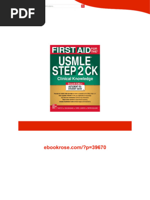 First Aid For The USMLE Step 2 CK 11th Edition Tao Le - 2026 Full