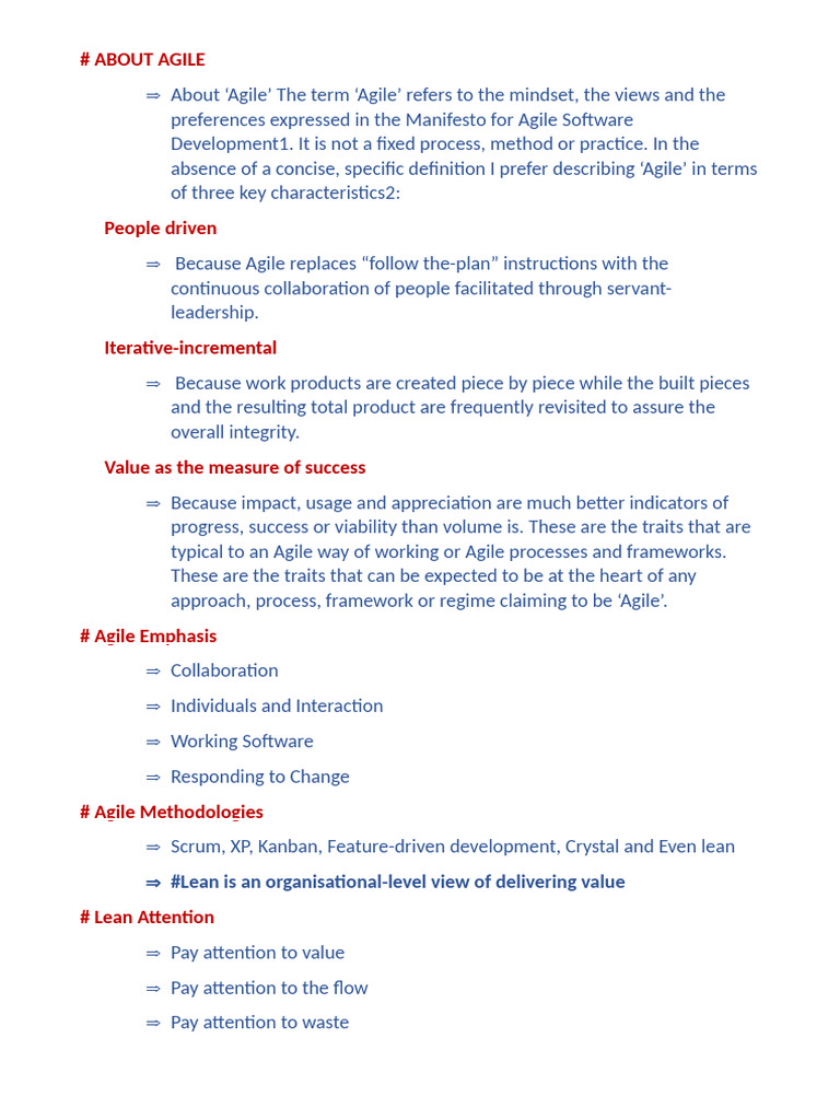 Agile Emphasis | PDF | Agile Software Development