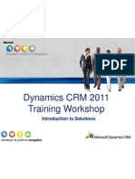 Dynamics CRM 2011 Training Workshop: Introduction To Solutions