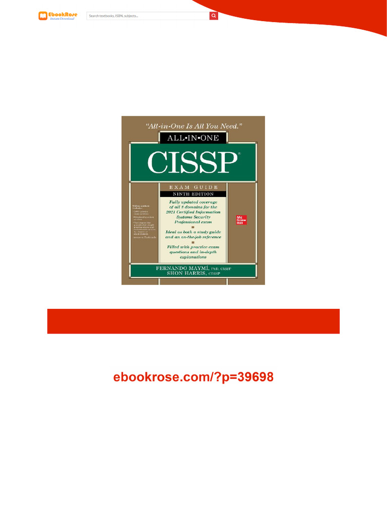 All in One CISSP Exam Guide 9th Edition Fernando Maymí - Premium
