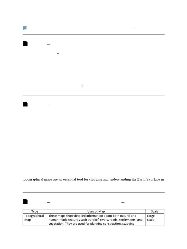 Geography FILE WORK | PDF | Topography | Map