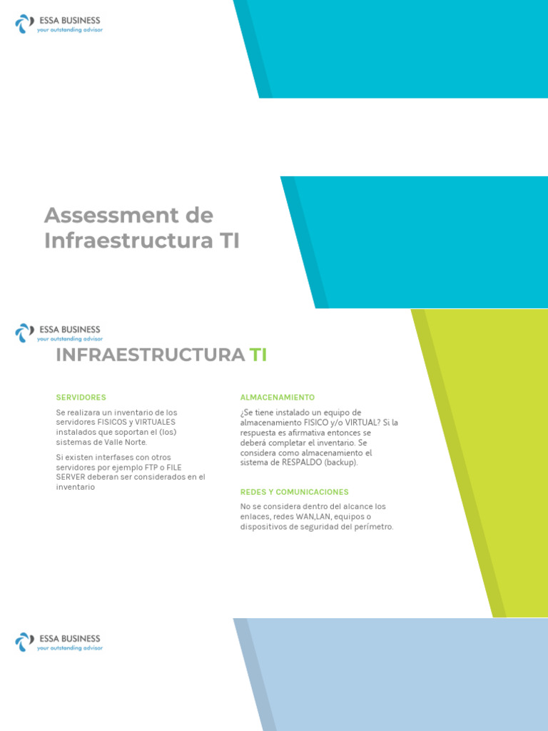 ESSA Assessment de Infraestructura TI v2 | PDF | Servidor (Computación ...