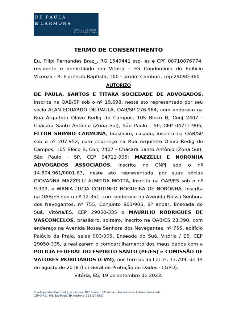 Termo de Consentimento-1 | PDF