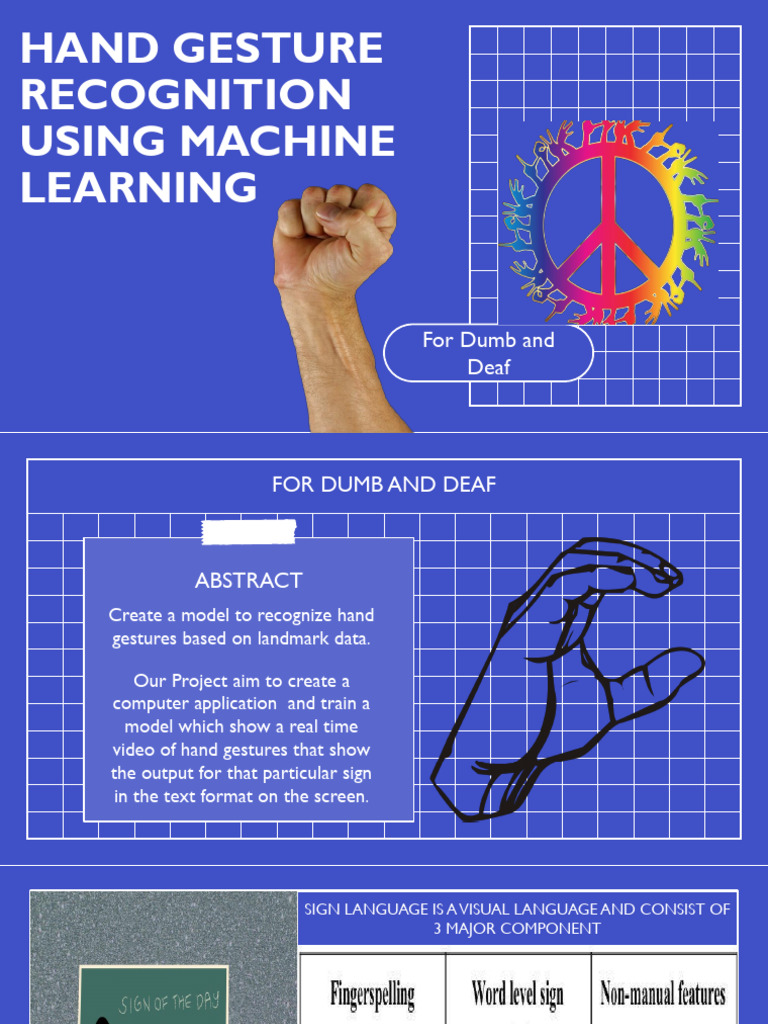 Hand Gesture Recognition Using Machine Learning | PDF | Machine ...