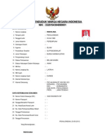 Biodata Penduduk Warga Negara Indonesia NIK: 3326194304890001