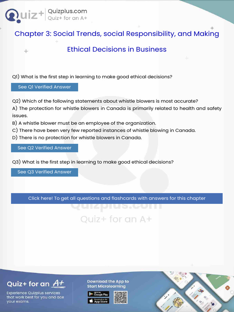 What is the First Step in Learning to Make Good Ethical Decisions | PDF ...