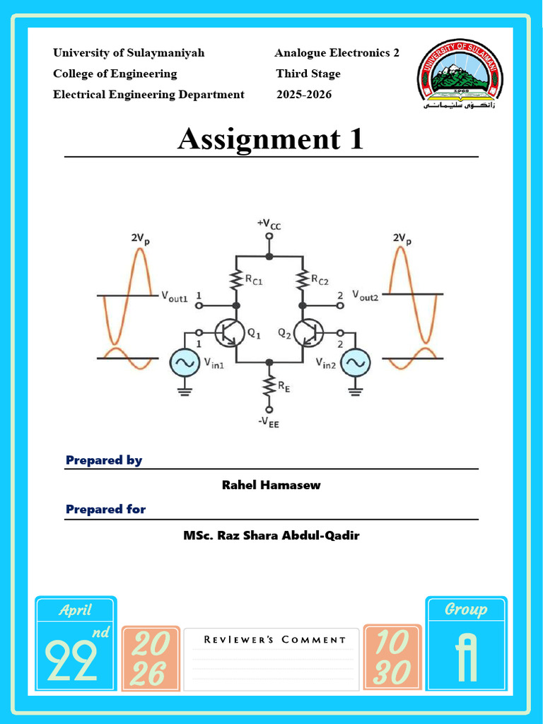 Analogue Assignment | PDF
