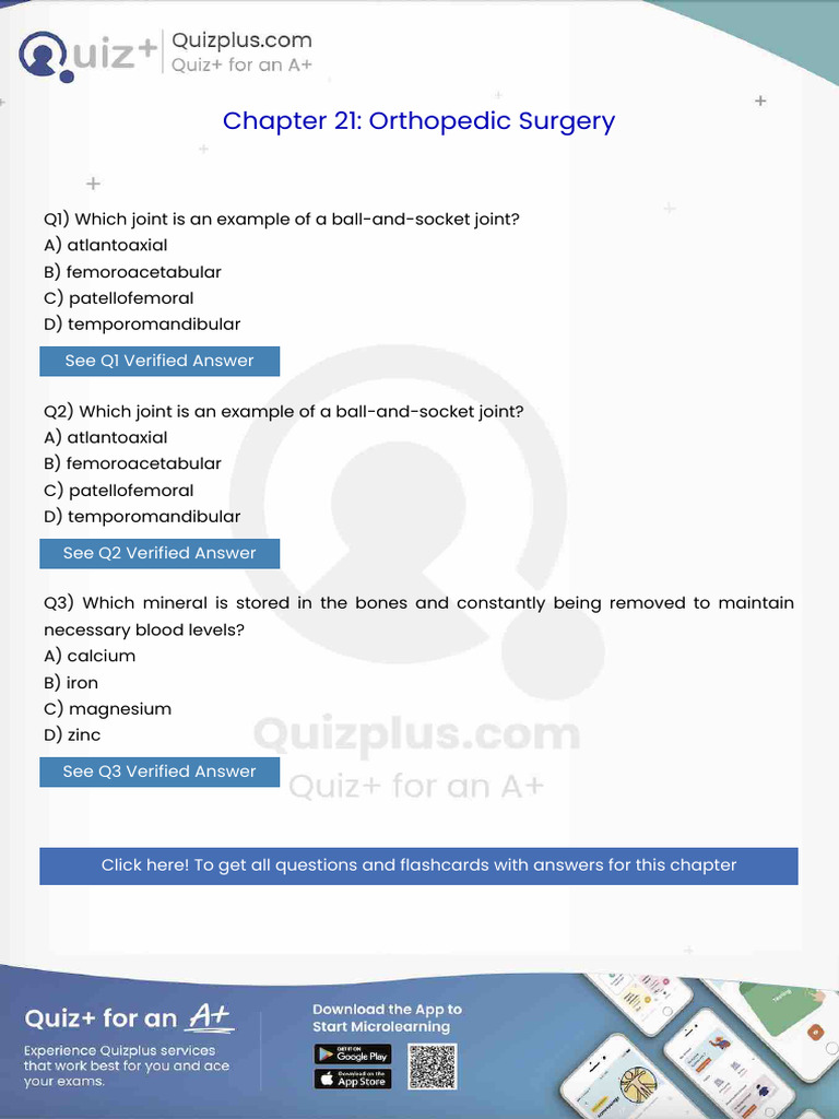Which Joint is an Example of a Ballandsocket Joint | PDF | Surgery ...