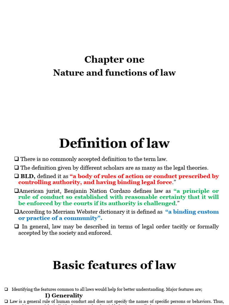 Introduction To Law PPT - 1.2.3 | PDF | Sources Of Law | International Law