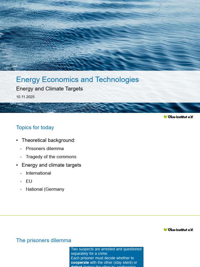 3 Energy and Climate Targets | PDF