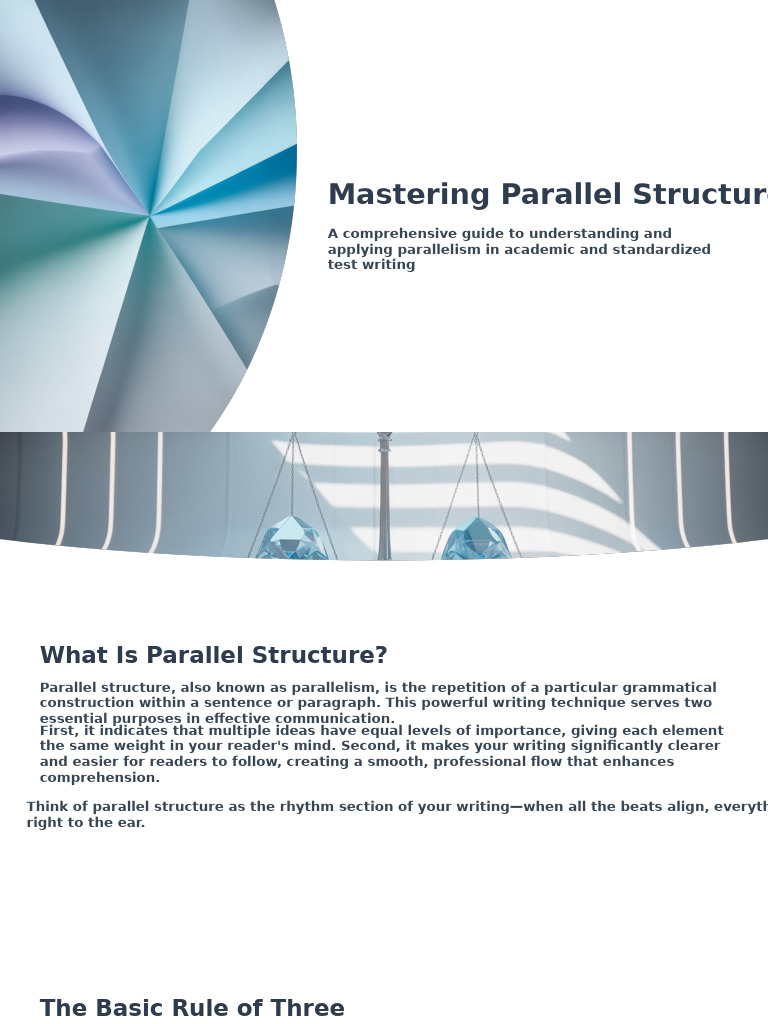 Mastering Parallel Structure | PDF | Phrase | Spider