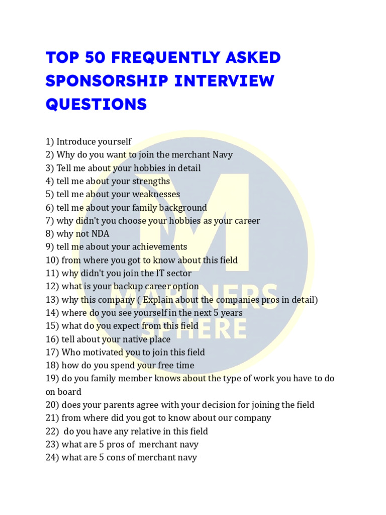 Top 50 Interview Questions (1) | PDF