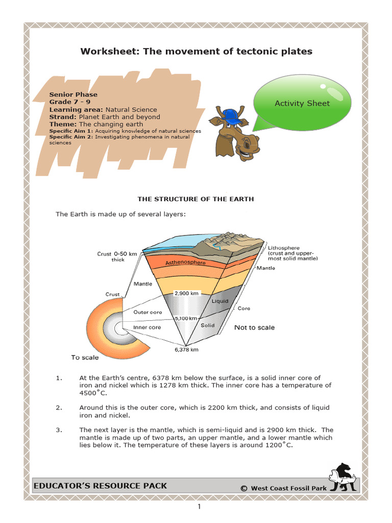 Senior Grade7 9 Movement Tectonic Plates | PDF | Plate Tectonics | Earth