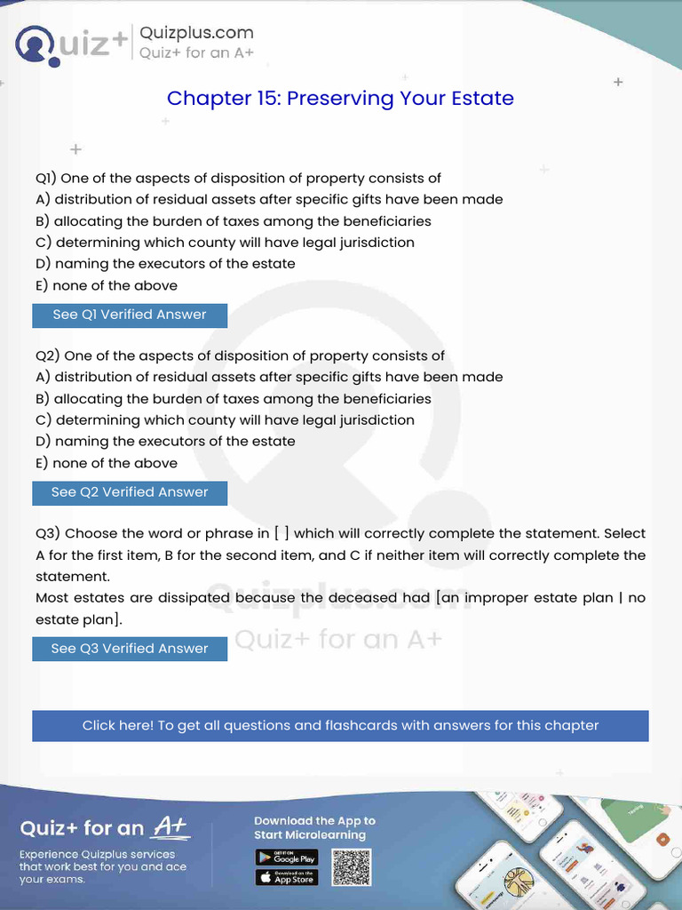 One of the Aspects of Disposition of Property Consists Of | PDF ...