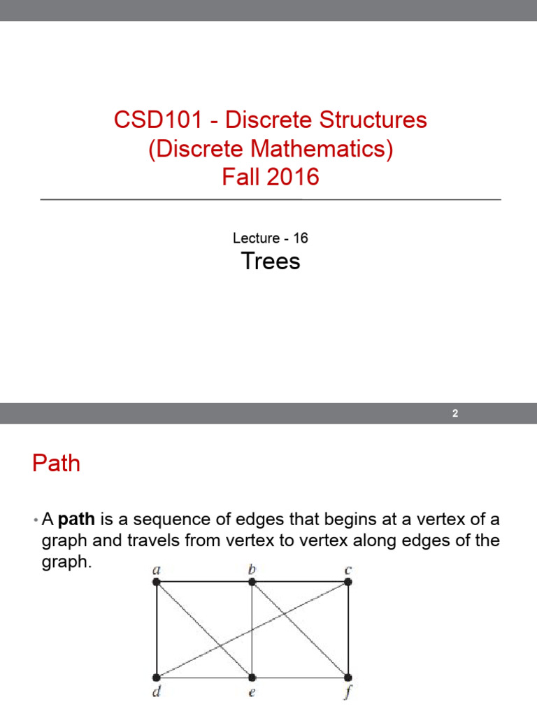 Trees 1 - Google Slides | PDF | Mathematics | Graph Theory