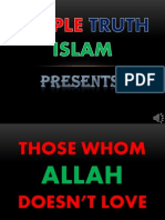 Those Whom Allah Doesn't Love