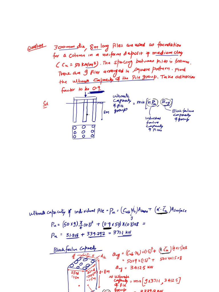 546 Soil Mechanics & Foundation EngineeringDay 37 Pile Foundatio | PDF