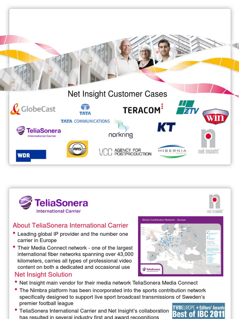Net Insight Solutions for Global Media Networks | PDF | Iptv | Internet ...