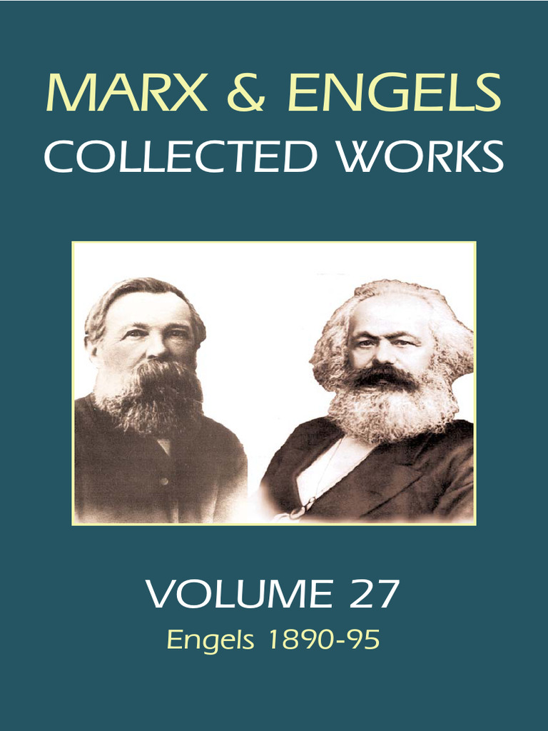 Marx Engels Collection Vol 27 | PDF | Marxism | Friedrich Engels
