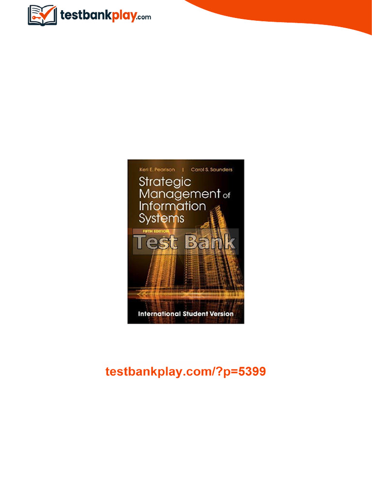 Strategic Management of Information Systems international student ...