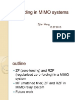 Precoding in MIMO Relay Systems