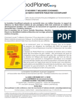 Communiqué de Presse 2011: Comment Nourrir 7 Milliards D'hommes?