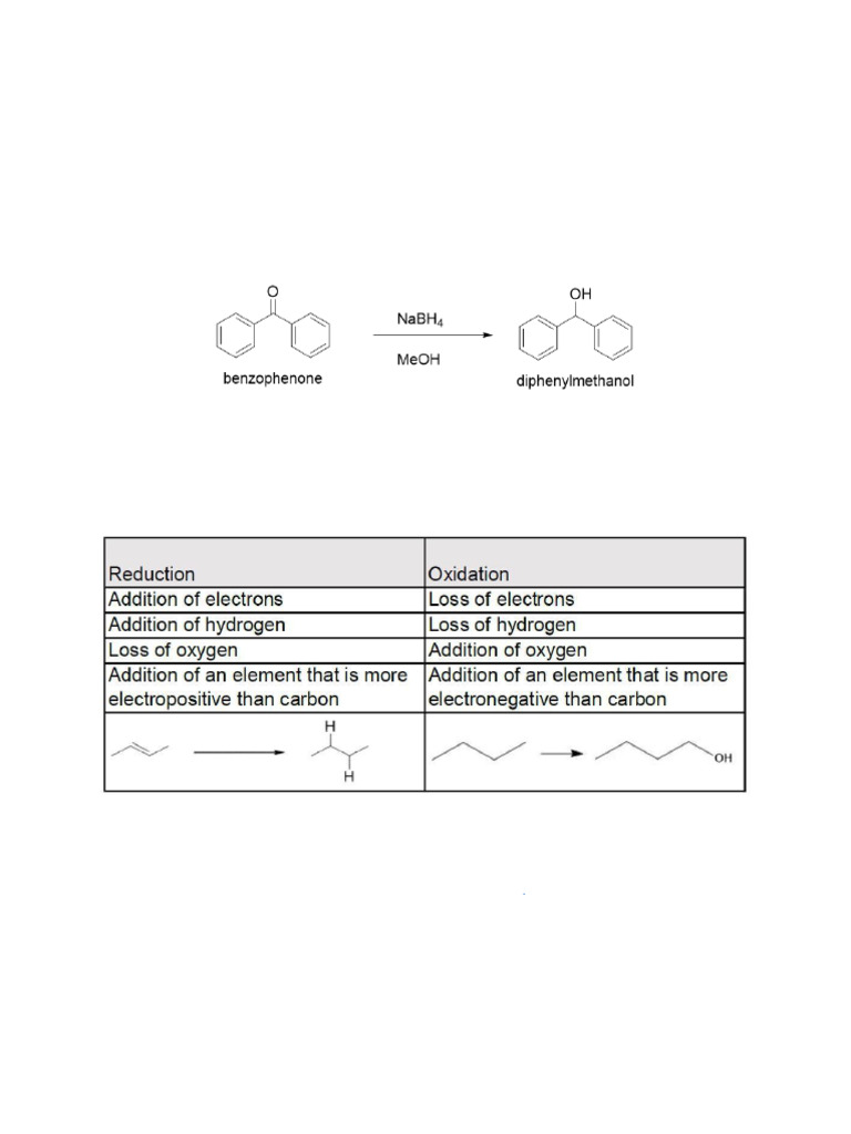 Complete Lab_Reduction of Benzophenone | PDF | Hydride | Redox